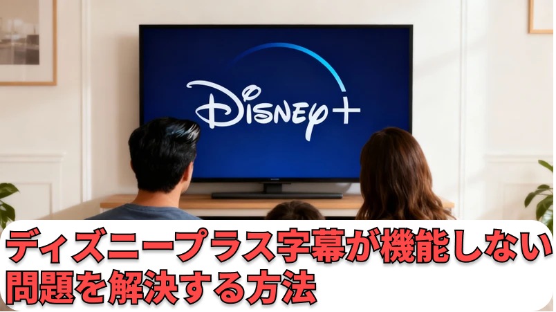 ディズニープラス字幕が機能しない