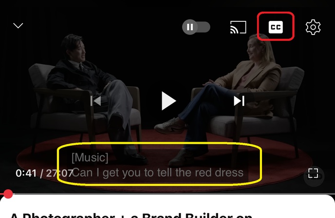 スマホでYouTube英語字幕を表示する方法
