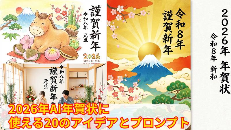 AIで年賀状を生成するためのプロンプト例