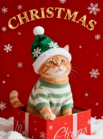 子供向けのクリスマスカード動画