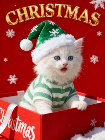 クリスマス猫動画アイデア1