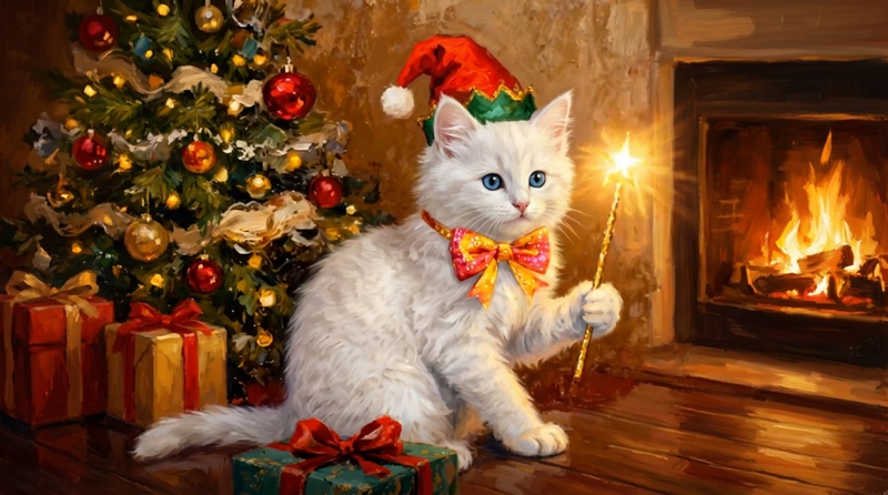 クリスマス猫動画アイデア3