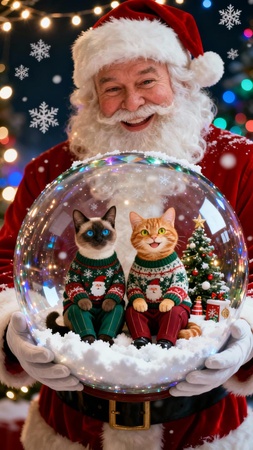 クリスマス猫動画人気チップス3