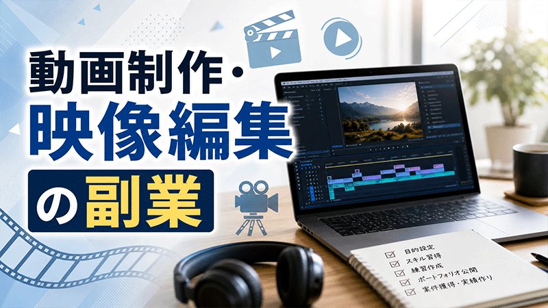 動画編集の副業を始める
