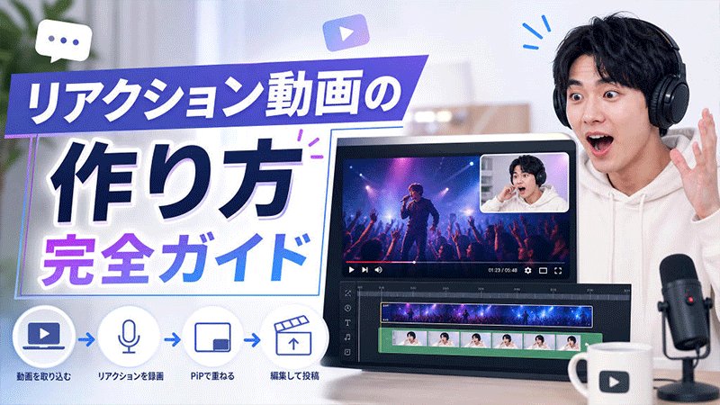 YouTubeでリアクション動画を作成する方法