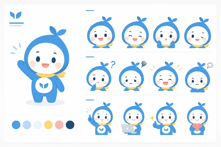企業ブランド向けキャラクターシート