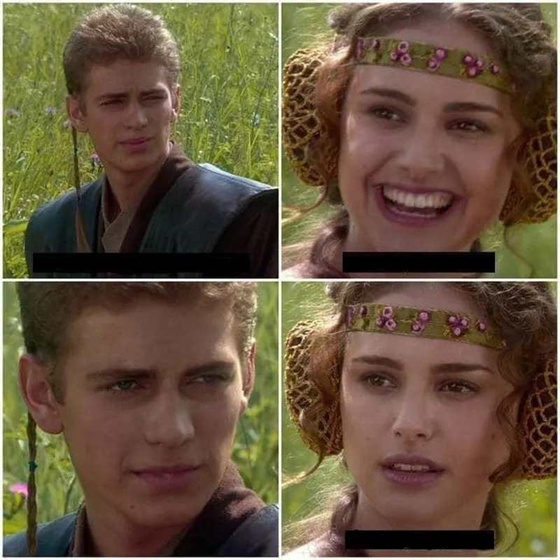 Anakin Padme 4 Panelミームの画像