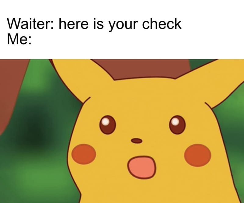 Surprised Pikachuミームの画像