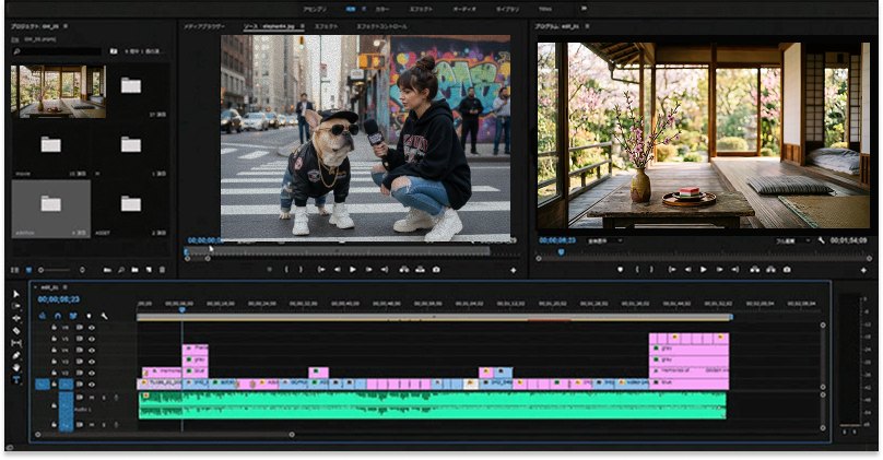 Adobe Premiere Pro | 万能な編集機能とAI自動化の融合