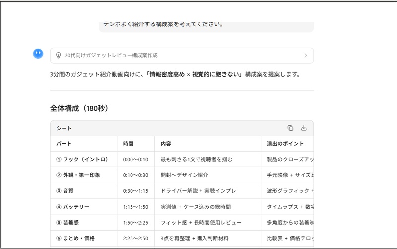 Kimi K3で、出力結果を確認している画面