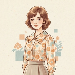 AIアバター機能で作成した個性的なアイコン