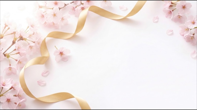 HitPaw EdimakorのAIで生成した春プロモーション向けの桜背景デザイン例