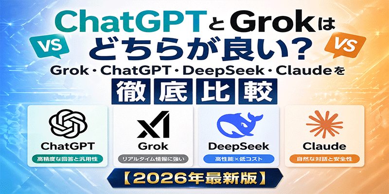 grok vs chatgpt 徹底解説