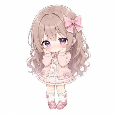 照れるミニキャラ