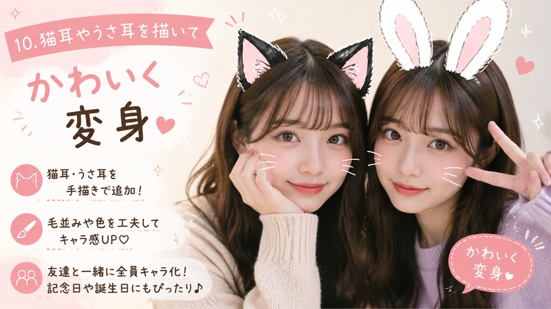 かわいい写真落書きアイデア-10