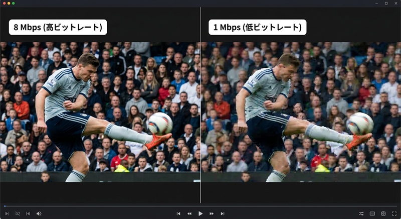 低ビットレート動画の画質比較