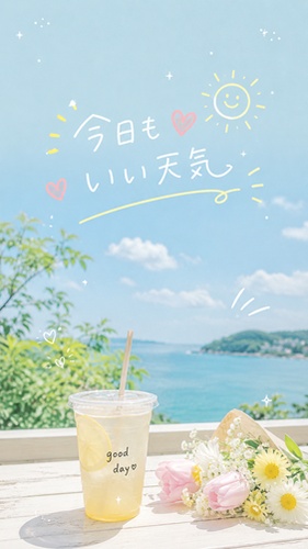 手書き文字のインスタ風加工