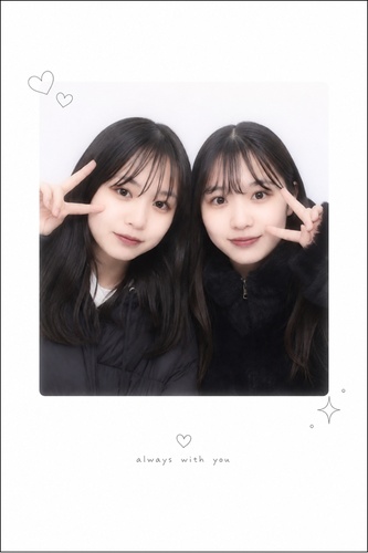 韓国プリ風フレーム画像