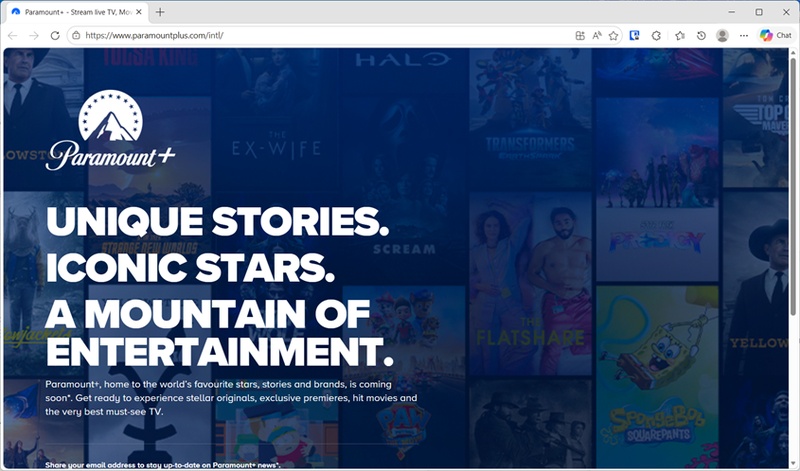 Paramount+公式サイト