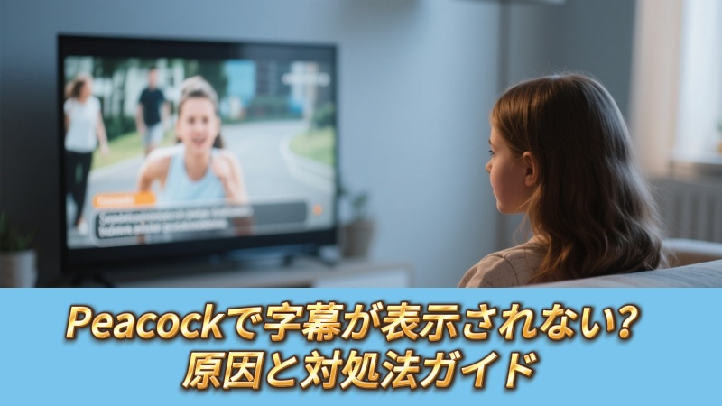 Peacockの字幕が表示されない