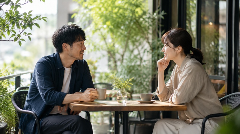 会話する2人のAI映像サムネイル