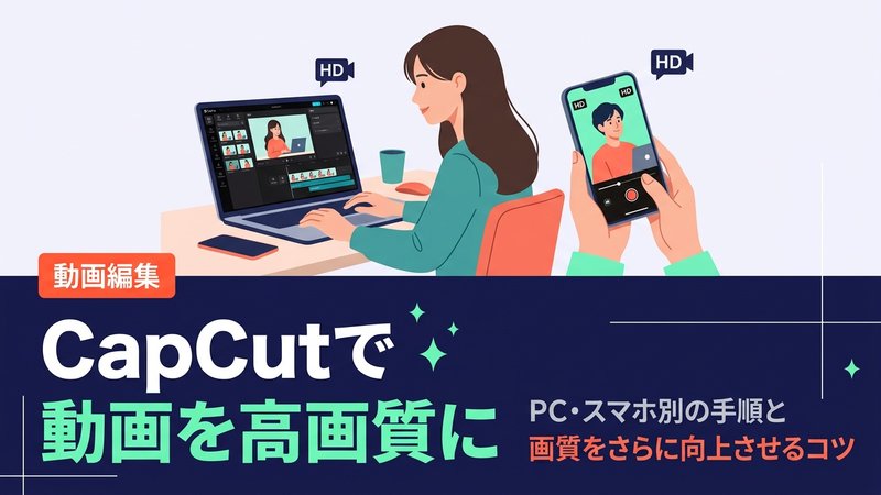 CapCutで動画を高画質にする方