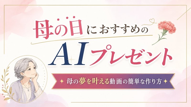 母の日におすすめのAIプレゼント