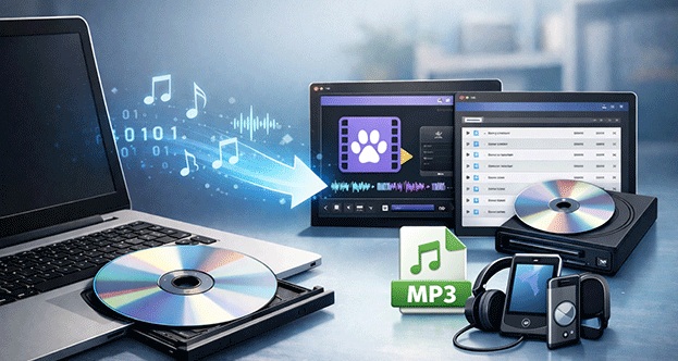 リッピングCDで音楽CDをデジタル保存する流れ