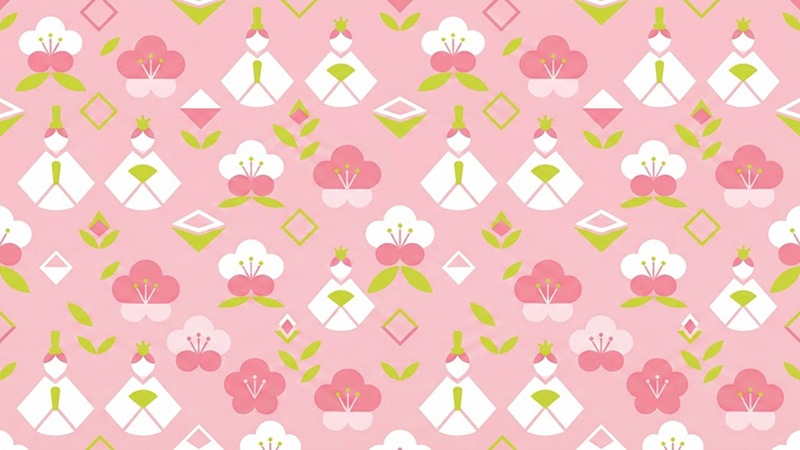 ひなまつりイラスト用AIプロンプト生成例14