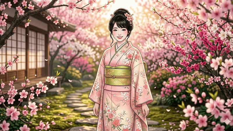 ひなまつりイラスト用AIプロンプト生成例2