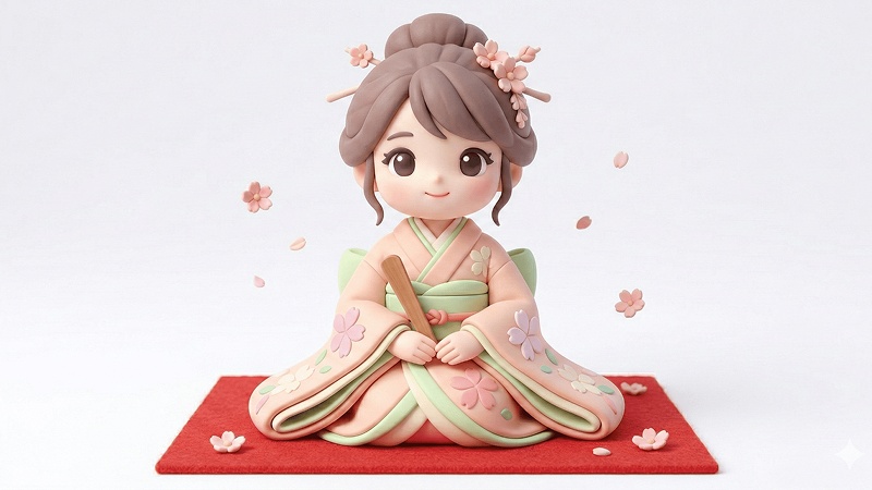 ひなまつりイラスト用AIプロンプト生成例3