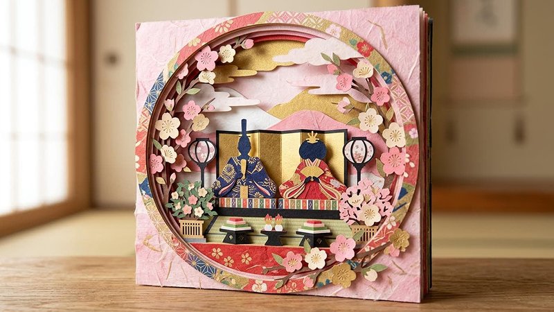 ひなまつりイラスト用AIプロンプト生成例8