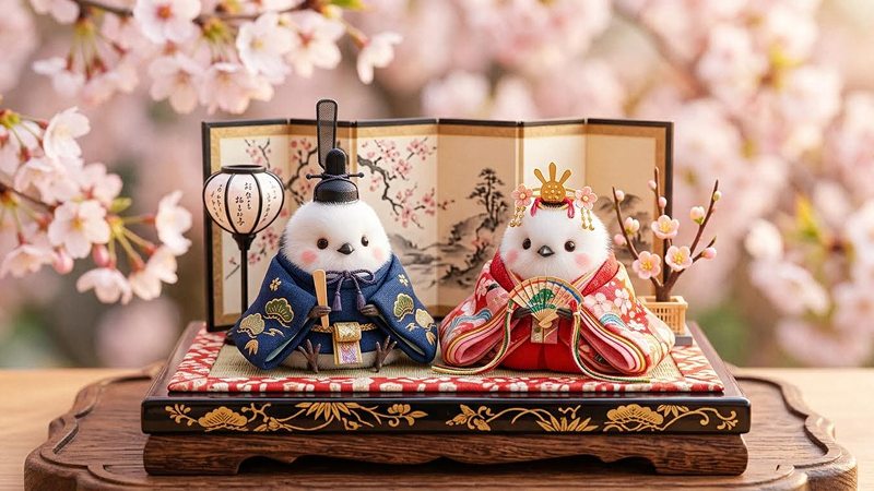 ひなまつりイラスト用AIプロンプト生成例9