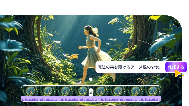 AIテキストから動画までコラボレーション