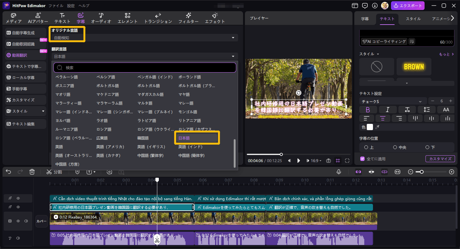 無料でベトナム語動画を日本語に翻訳 2