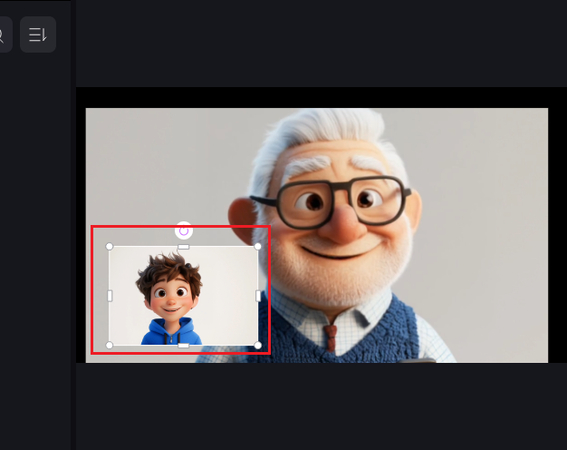 Edimakorで動画のサイズを変更して重ね合わせる